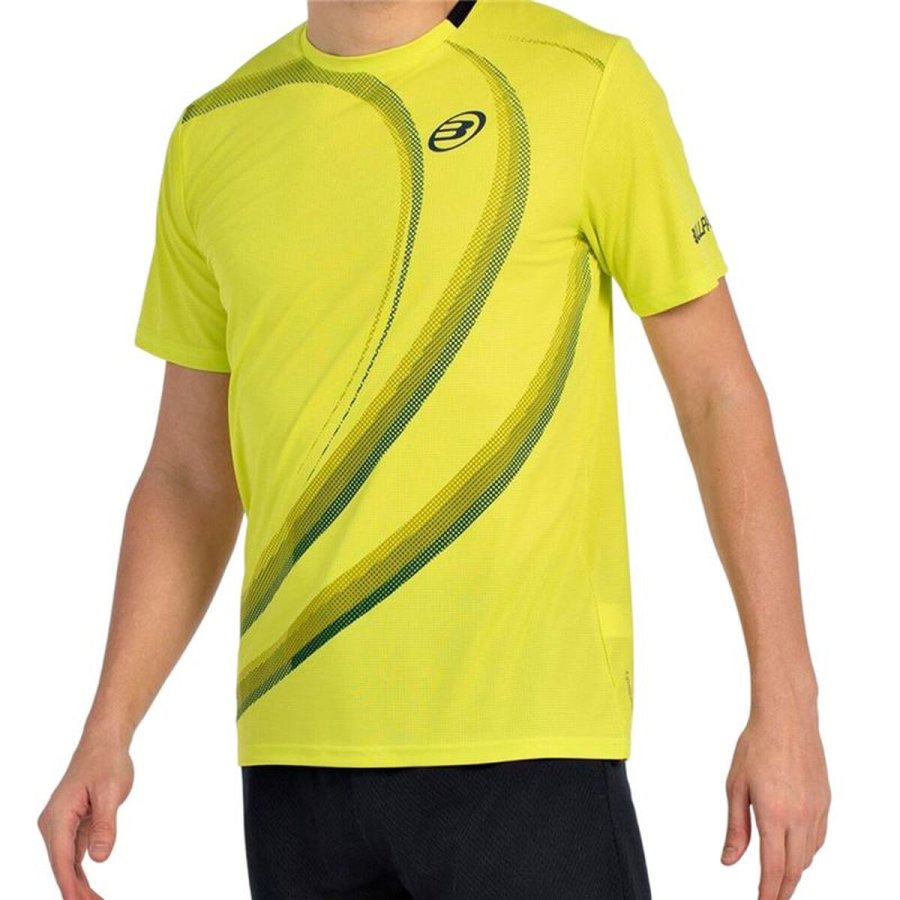 Kort�rmet T-shirt til M�nd Bullpadel Beque Gul Padel #1