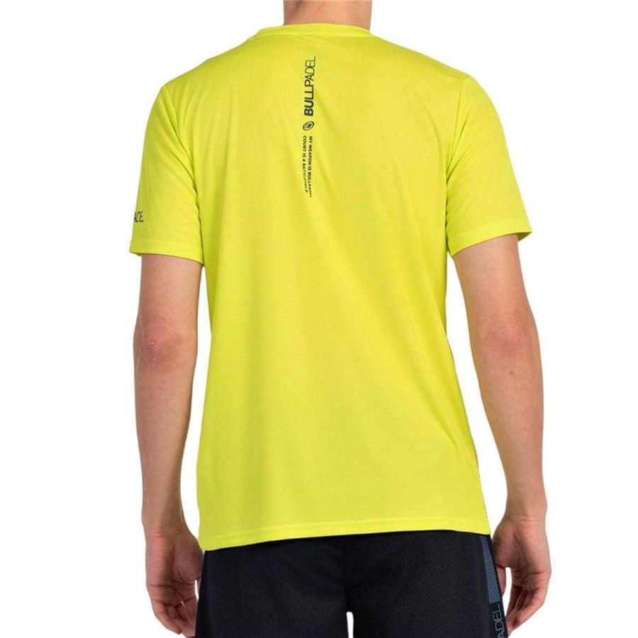 Kort�rmet T-shirt til M�nd Bullpadel Beque Gul Padel #2