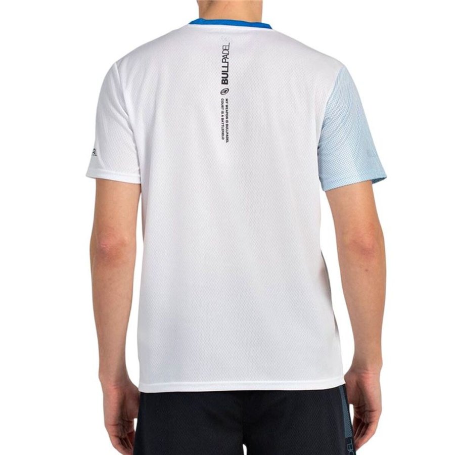 Kort�rmet T-shirt til M�nd Bullpadel Baten Hvid Padel #2