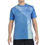 Kort�rmet T-shirt til M�nd Bullpadel Brumo Bl� Padel #1