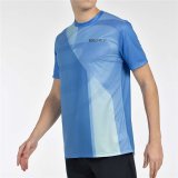 Kort�rmet T-shirt til M�nd Bullpadel Brumo Bl� Padel #3