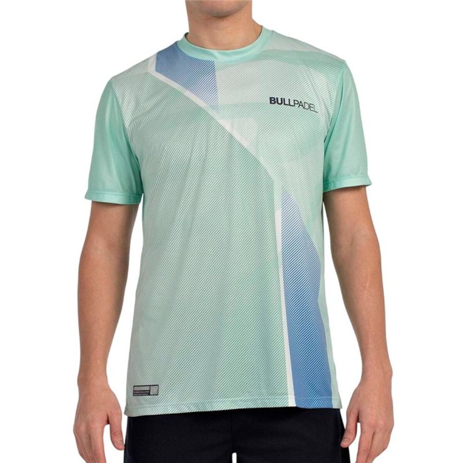 Kort�rmet T-shirt til M�nd Bullpadel Brumo Akvamarin Padel #1