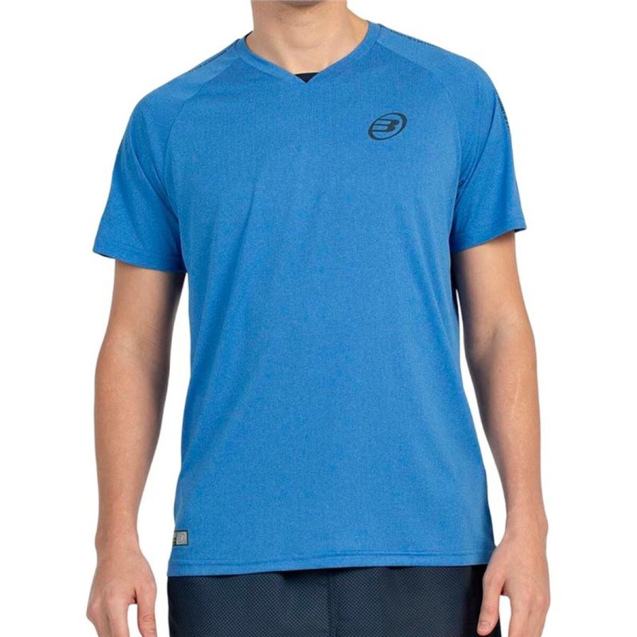 Kort�rmet T-shirt til M�nd Bullpadel Badan Indigo Padel #1