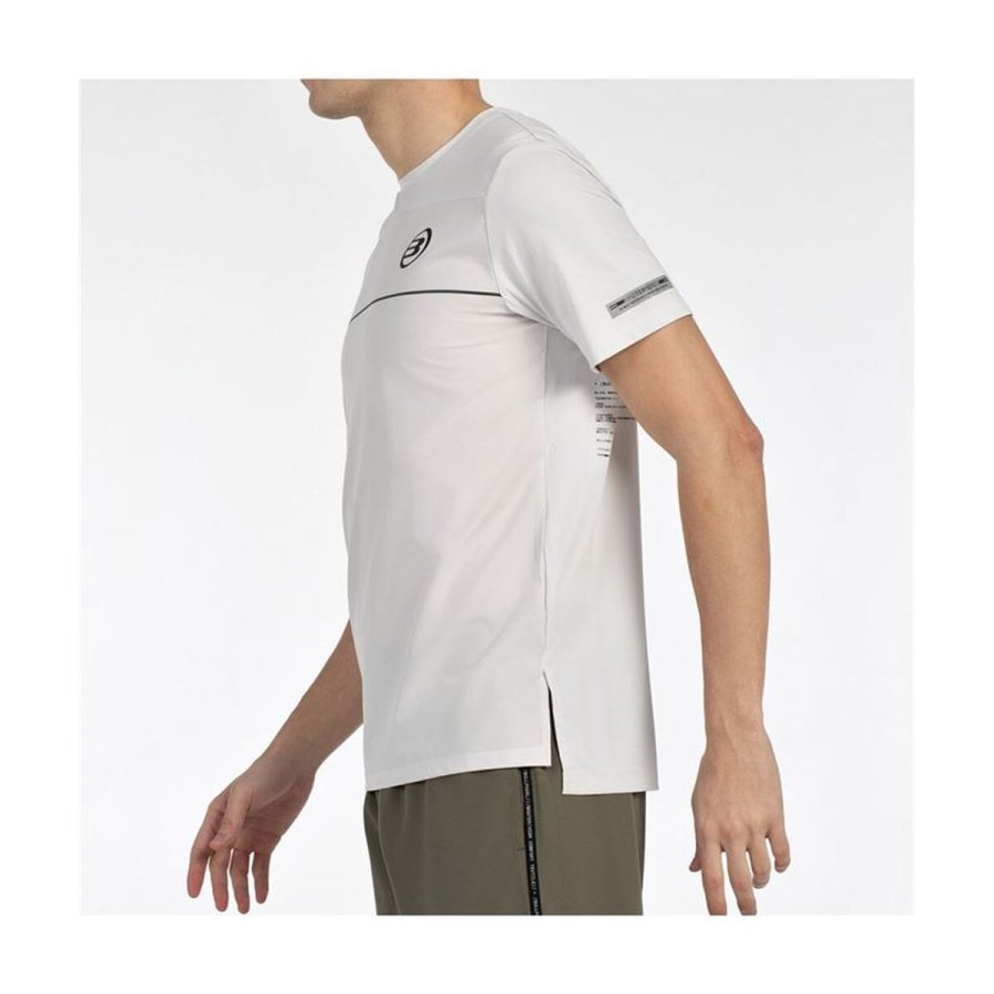 Kort�rmet T-shirt til M�nd Bullpadel Monda Hvid Padel #3