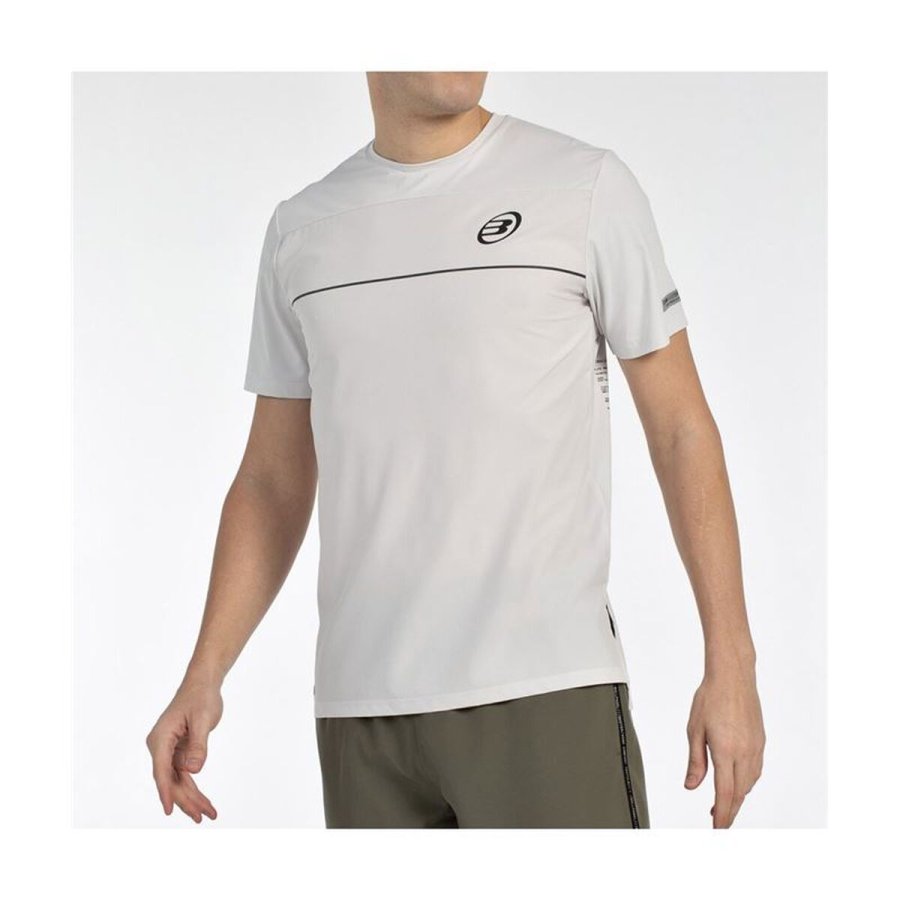 Kort�rmet T-shirt til M�nd Bullpadel Monda Hvid Padel #4