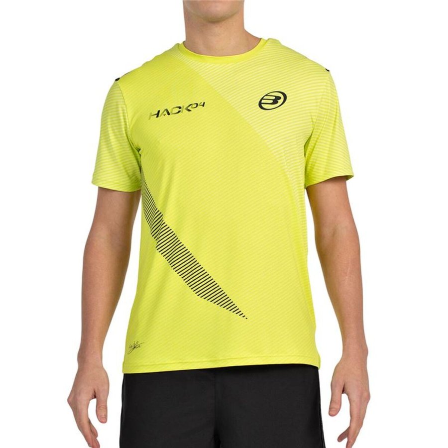 Kort�rmet T-shirt til M�nd Bullpadel Paquito 25V Gul Padel #1