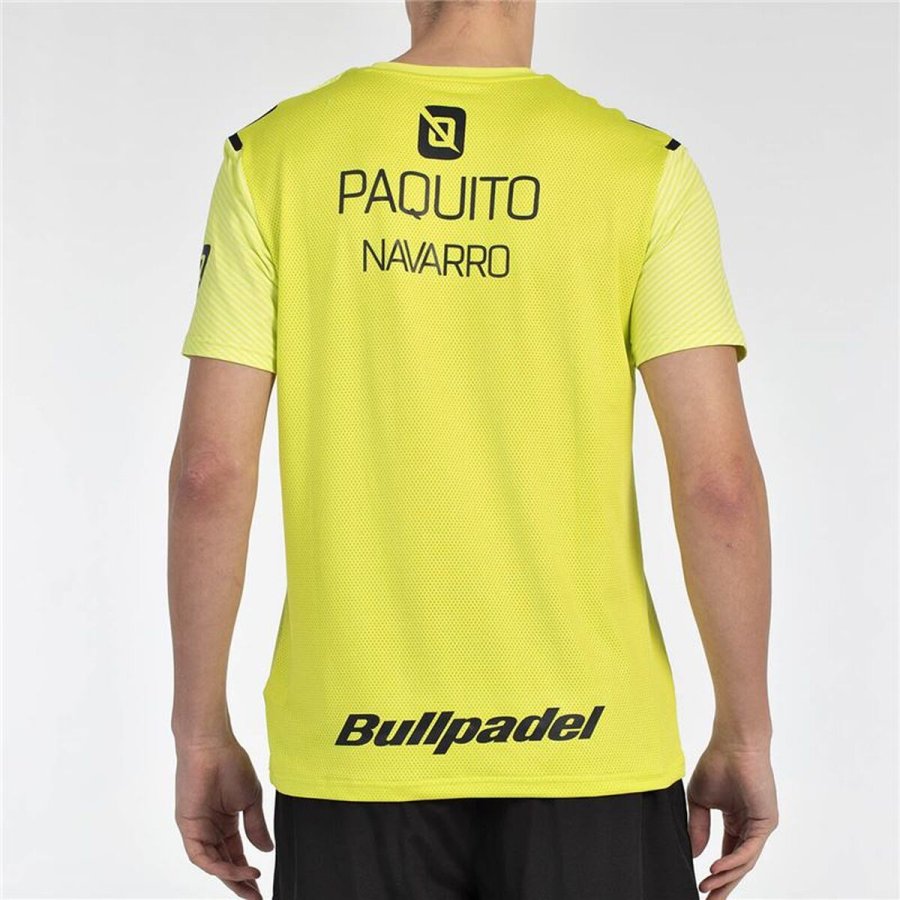 Kort�rmet T-shirt til M�nd Bullpadel Paquito 25V Gul Padel #2