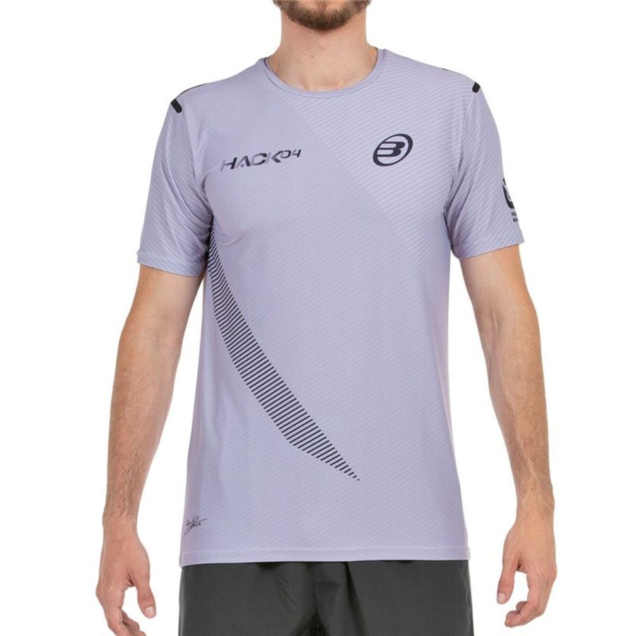 Kort�rmet T-shirt til M�nd Bullpadel Paquito 25V Lavendel Padel #1