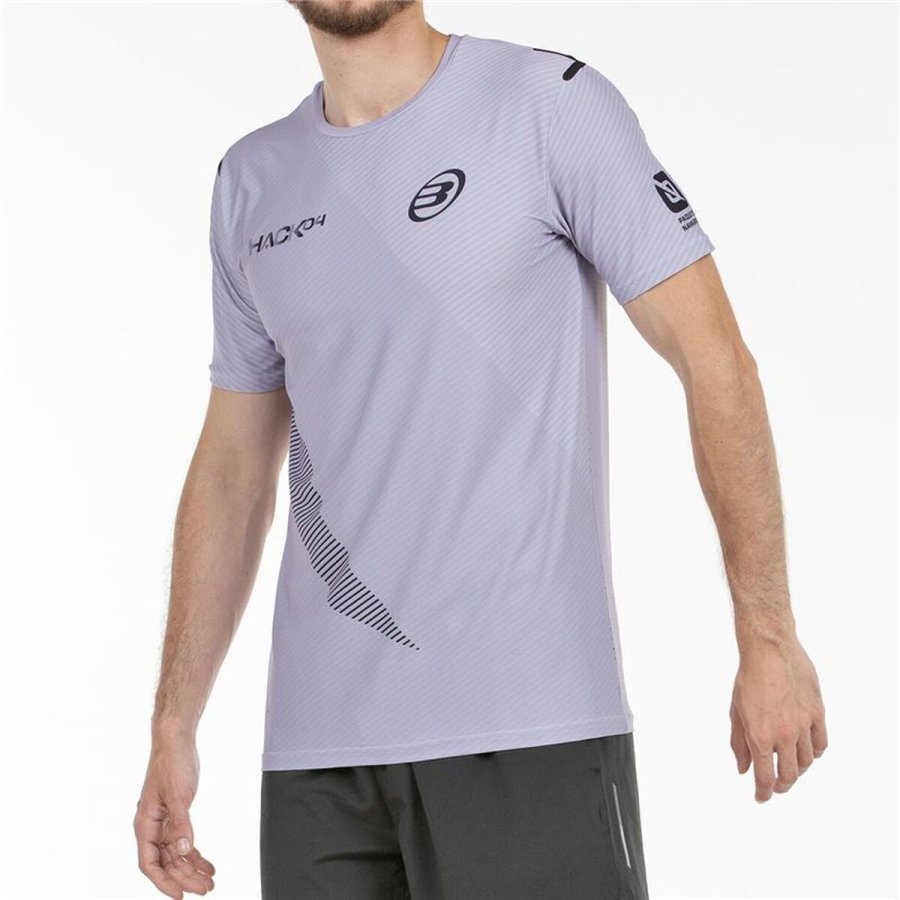 Kort�rmet T-shirt til M�nd Bullpadel Paquito 25V Lavendel Padel #3