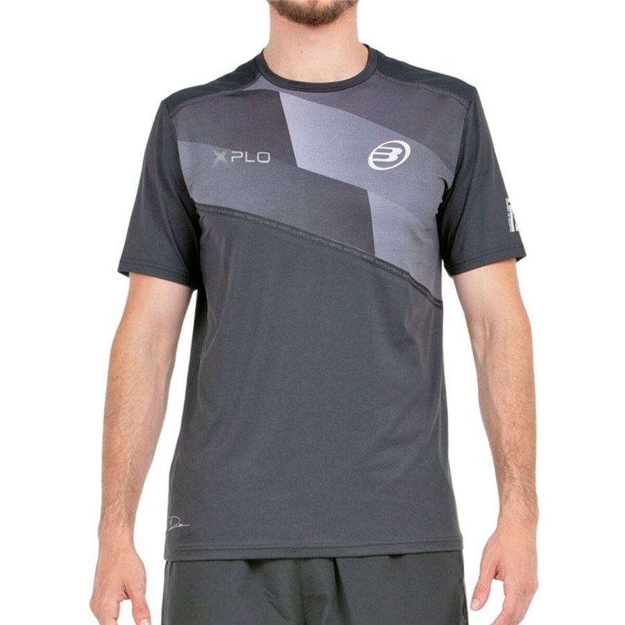 Kort�rmet T-shirt til M�nd Bullpadel Dinneno 25V Lysegr� Padel #1
