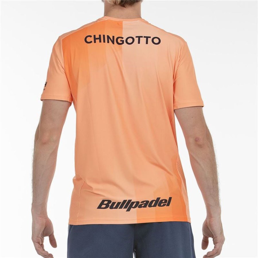 Kort�rmet T-shirt til M�nd Bullpadel Chingotto 25V Orange Padel #2
