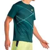 Kort�rmet T-shirt til M�nd Bullpadel Ladra 053 Bl� Padel #3