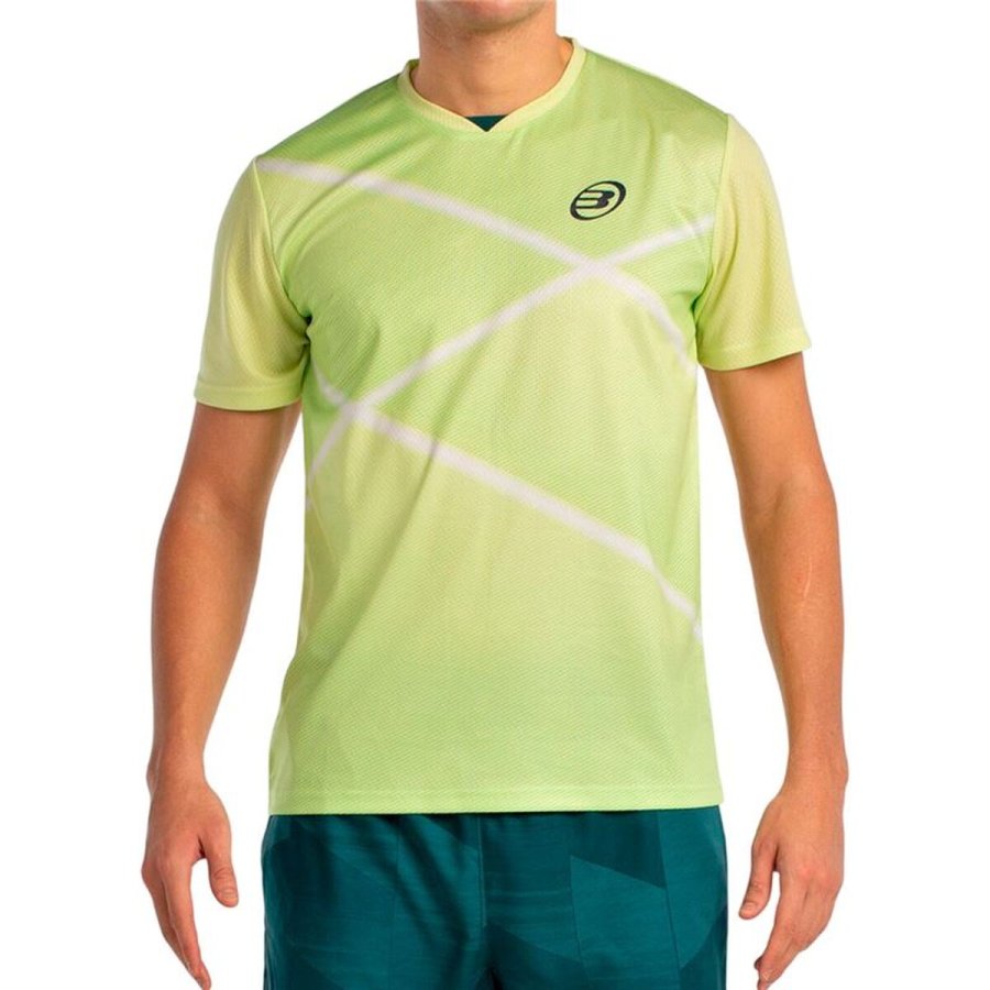 Kort�rmet T-shirt til M�nd Bullpadel Ladra 059 Gul Padel #1
