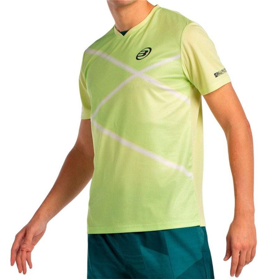 Kort�rmet T-shirt til M�nd Bullpadel Ladra 059 Gul Padel #3