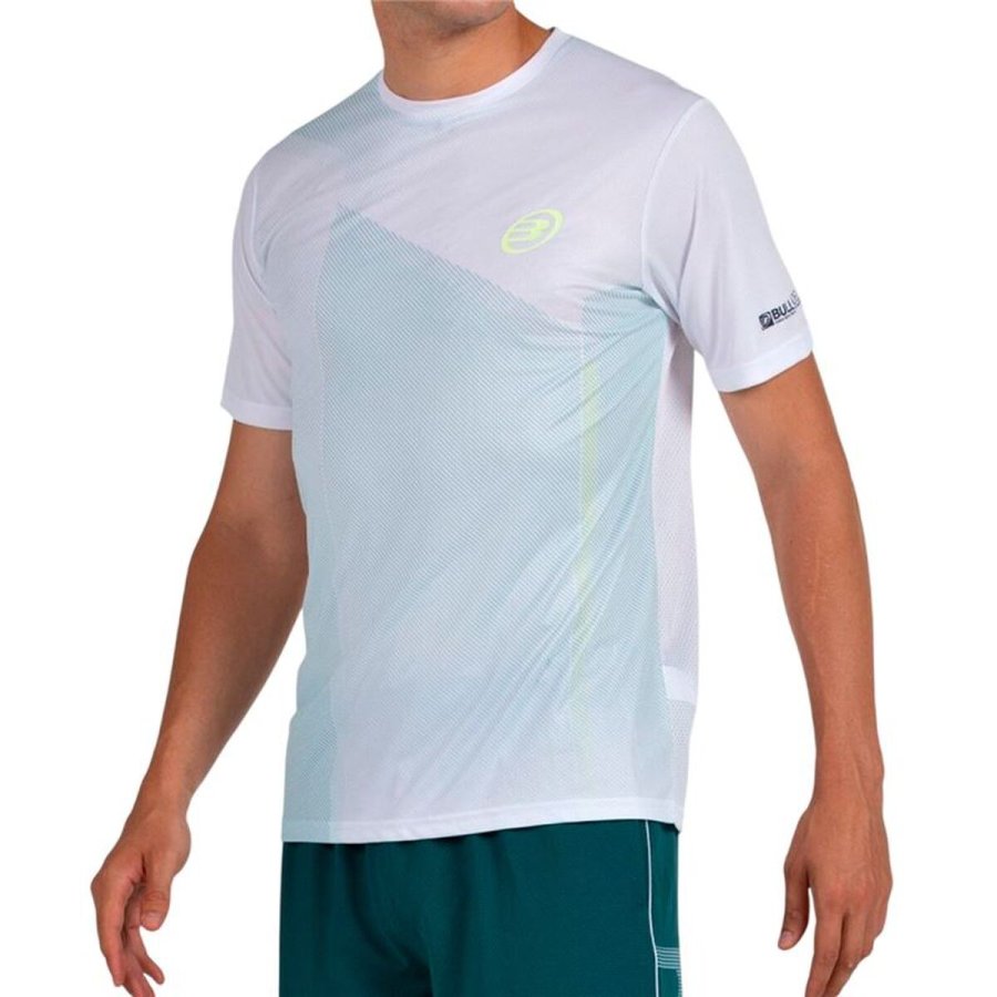 Kort�rmet T-shirt til M�nd Bullpadel Lagar 012 Hvid #4