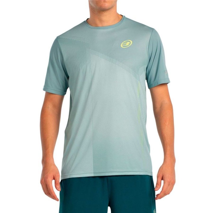Kort�rmet T-shirt til M�nd Bullpadel Lagar 048 Himmelbl� Padel #1