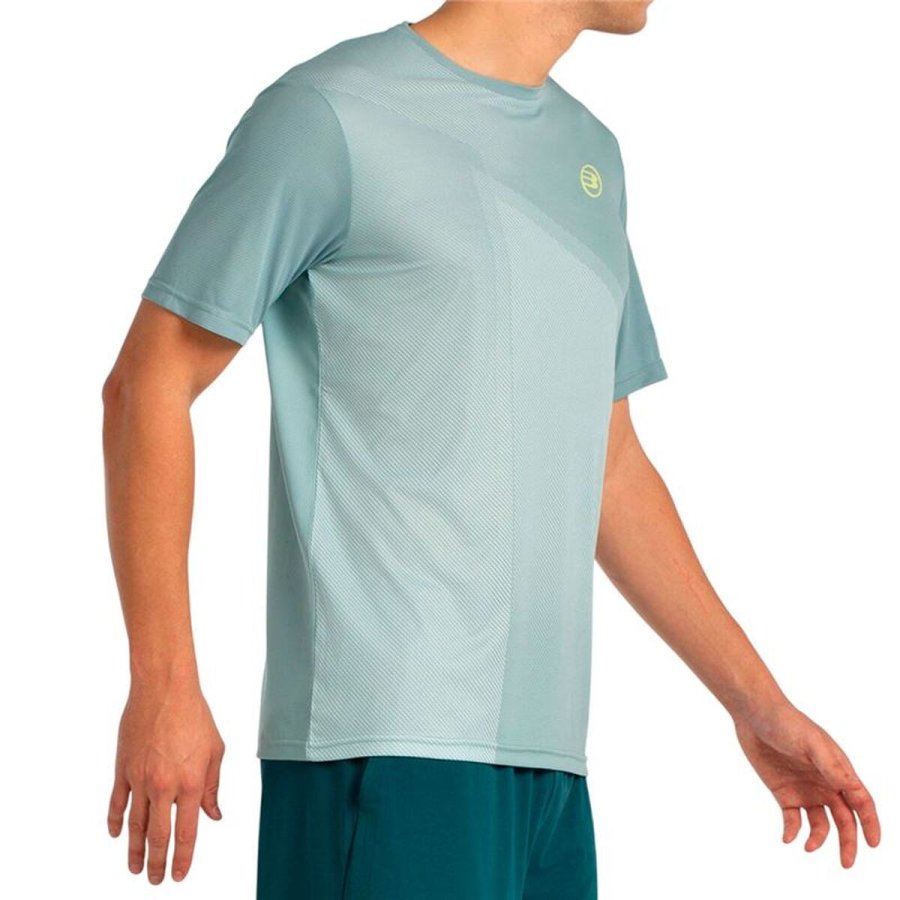 Kort�rmet T-shirt til M�nd Bullpadel Lagar 048 Himmelbl� Padel #4