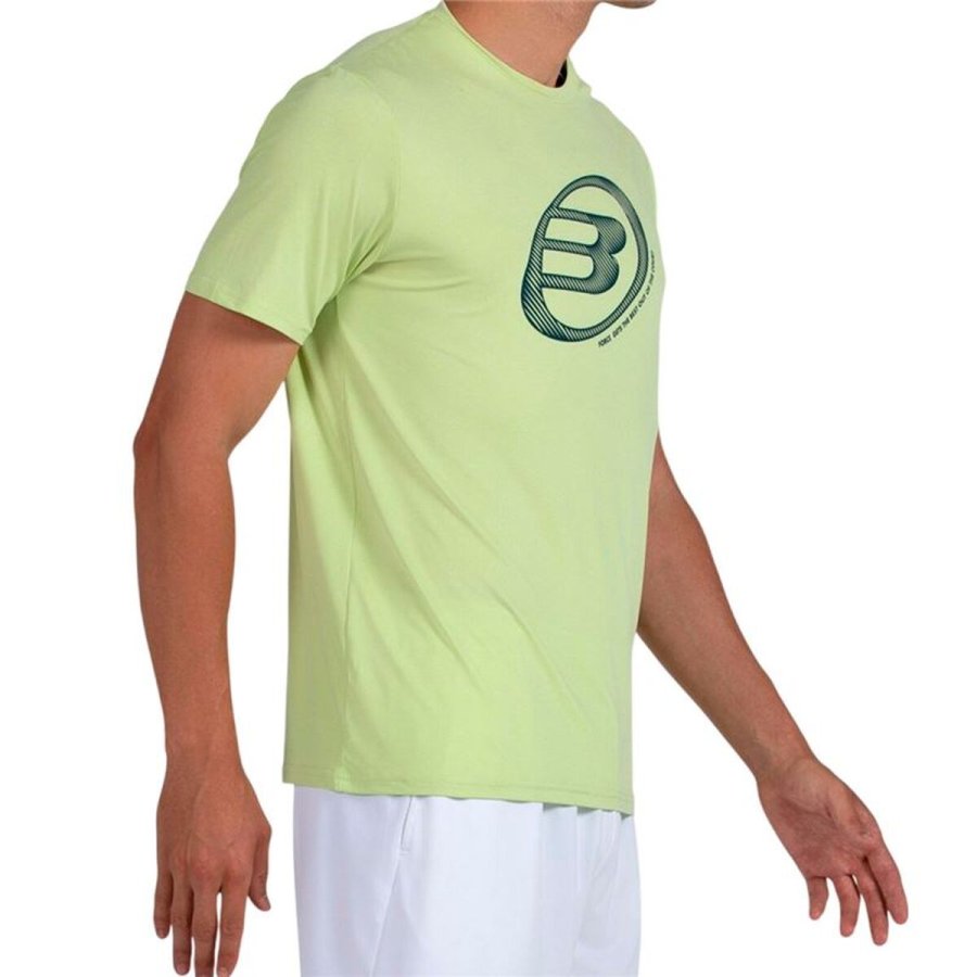Kort�rmet T-shirt til M�nd Bullpadel Lande 159 Limegr�n Padel #3