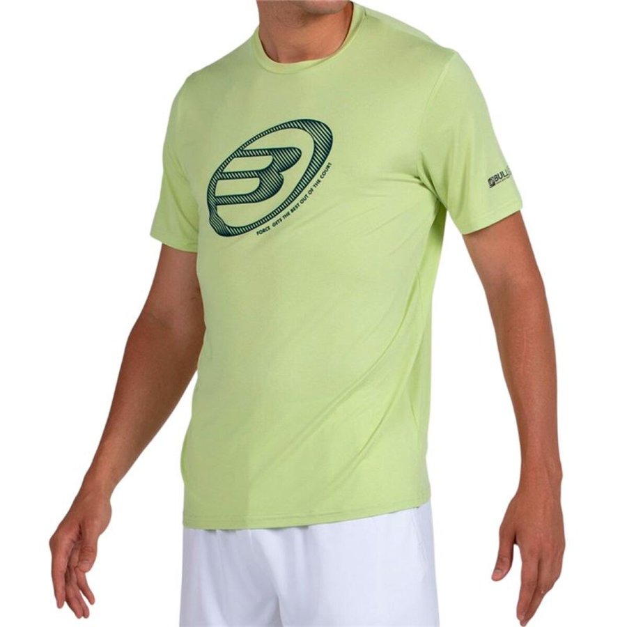 Kort�rmet T-shirt til M�nd Bullpadel Lande 159 Limegr�n Padel #4