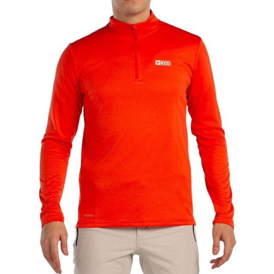 Lang�rmet T-shirt til M�nd +8000 Portu Orange #1