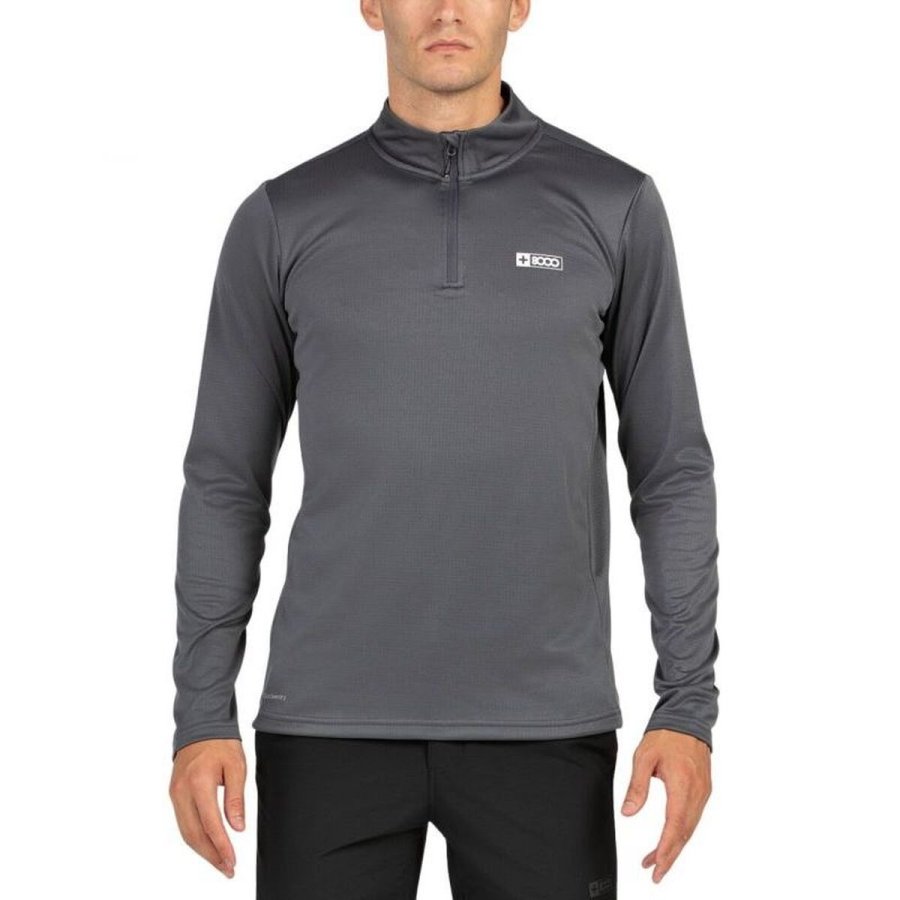 Lang�rmet T-shirt til M�nd +8000 Portu Lysegr� #1