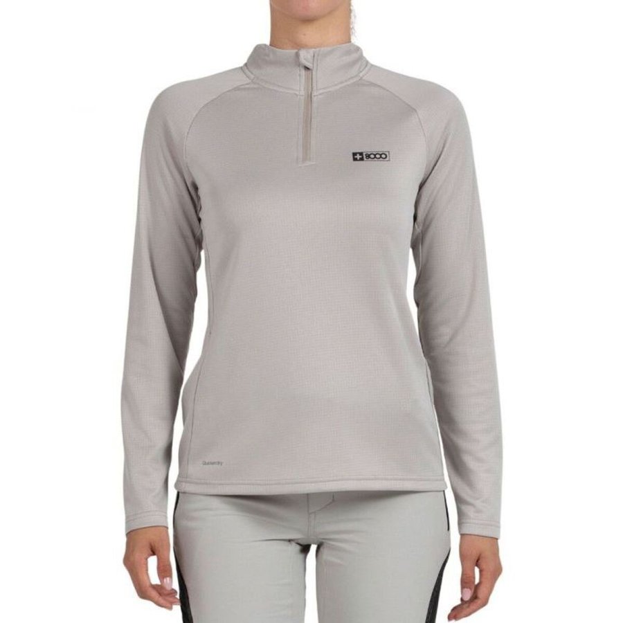 Kvinde Lang�rmet T-Shirt +8000 Lua Lysegr� #1