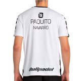 Kort�rmet T-shirt til M�nd Bullpadel Paquito 25I 012 Hvid Padel #2
