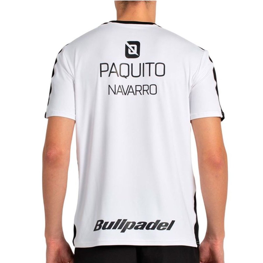 Kort�rmet T-shirt til M�nd Bullpadel Paquito 25I 012 Hvid Padel #2