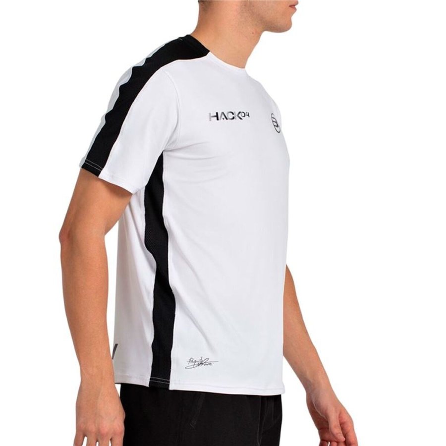 Kort�rmet T-shirt til M�nd Bullpadel Paquito 25I 012 Hvid Padel #3