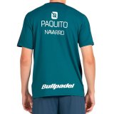 Kort�rmet T-shirt til M�nd Bullpadel Paquito 25I 053 Bl� Padel #2
