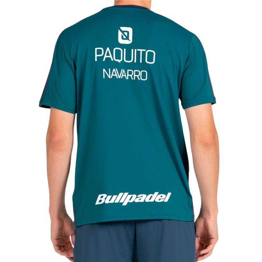Kort�rmet T-shirt til M�nd Bullpadel Paquito 25I 053 Bl� Padel #2