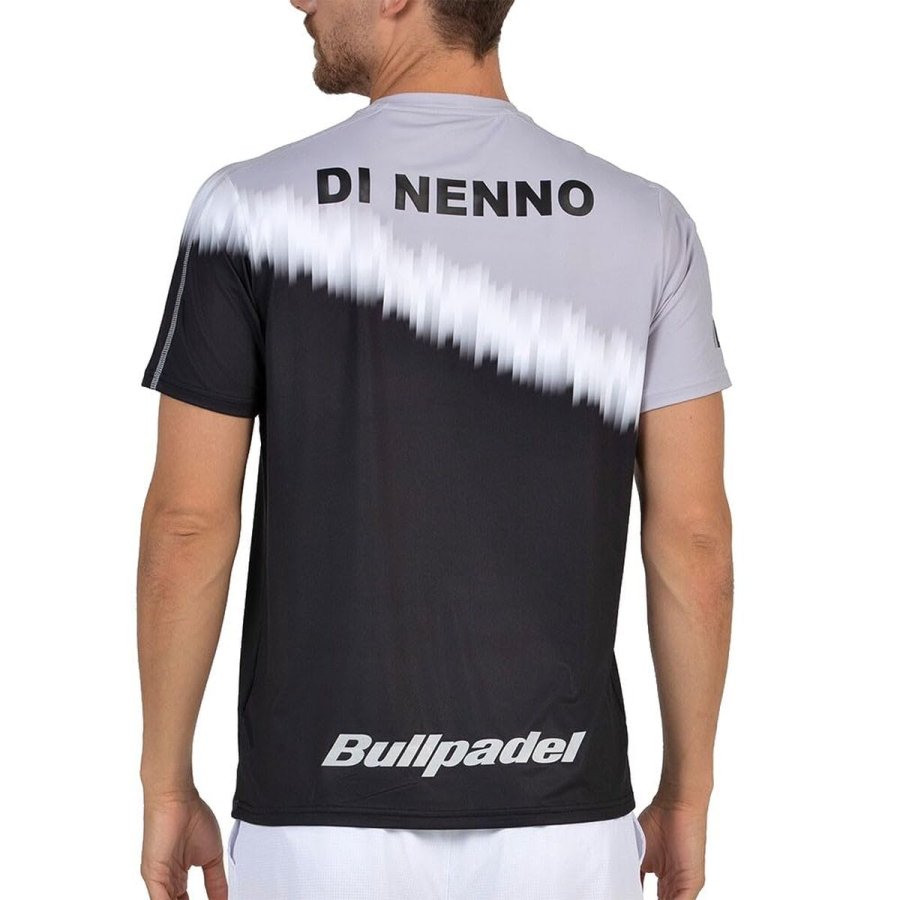 Kort�rmet T-shirt til M�nd Bullpadel Dinenno 25I 005 Sort Padel #3