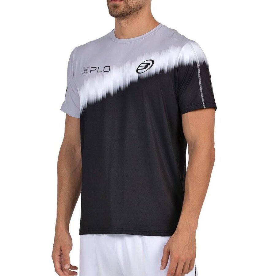 Kort�rmet T-shirt til M�nd Bullpadel Dinenno 25I 005 Sort Padel #5