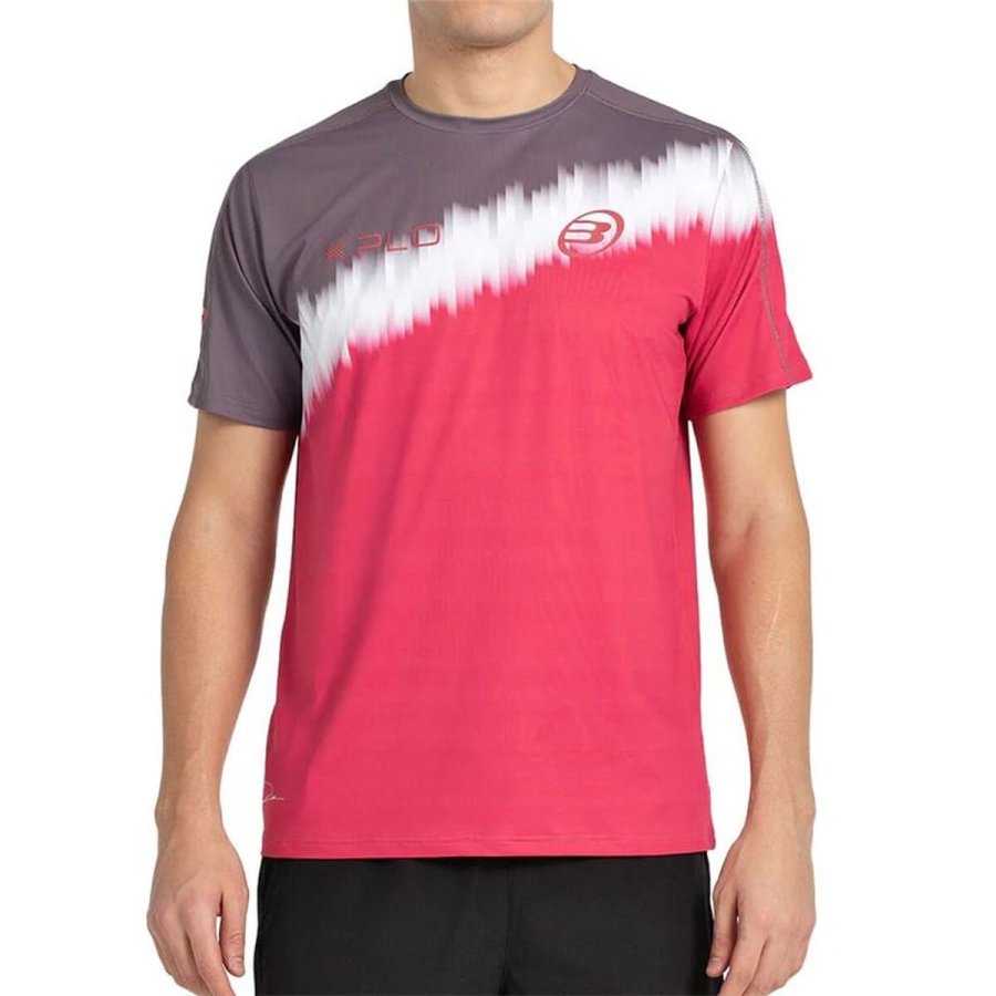 Kort�rmet T-shirt til M�nd Bullpadel Dinenno 25I 777 Fuchsia Padel #1