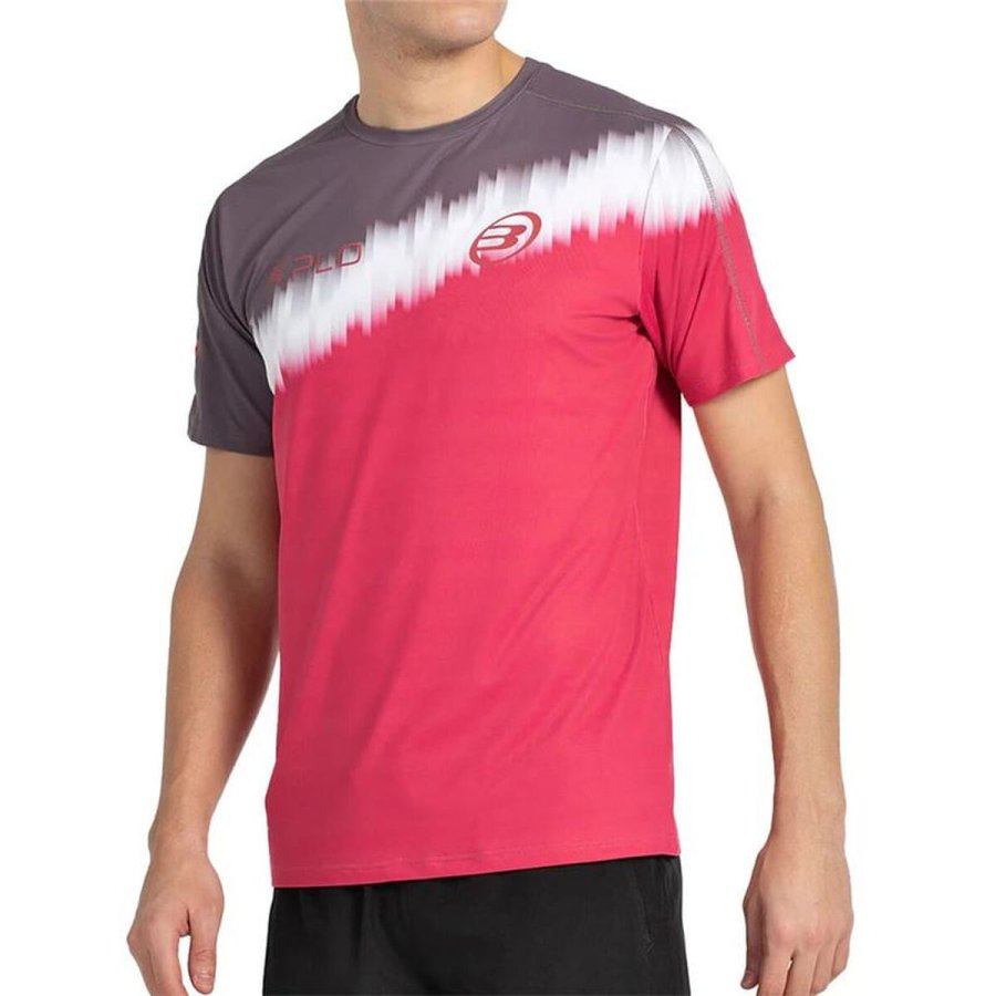 Kort�rmet T-shirt til M�nd Bullpadel Dinenno 25I 777 Fuchsia Padel #4