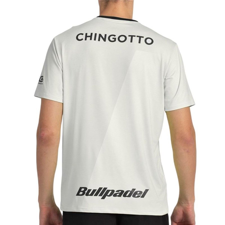 Kort�rmet T-shirt til M�nd Bullpadel Chingotto 25I 026 Lysegr� Padel #2