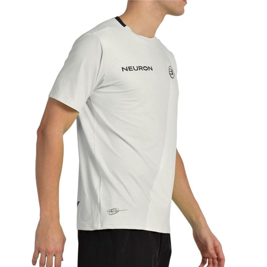 Kort�rmet T-shirt til M�nd Bullpadel Chingotto 25I 026 Lysegr� Padel #3