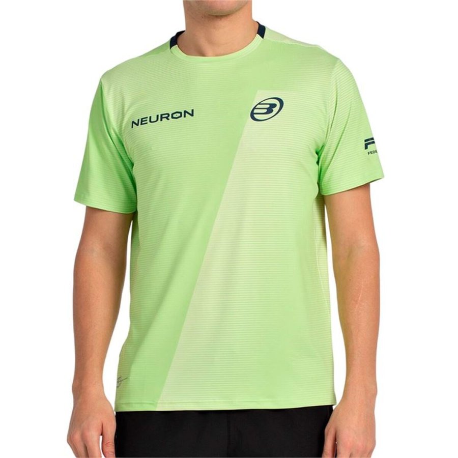 Kort�rmet T-shirt til M�nd Bullpadel Chingotto 25I 059 Limegr�n Padel #1