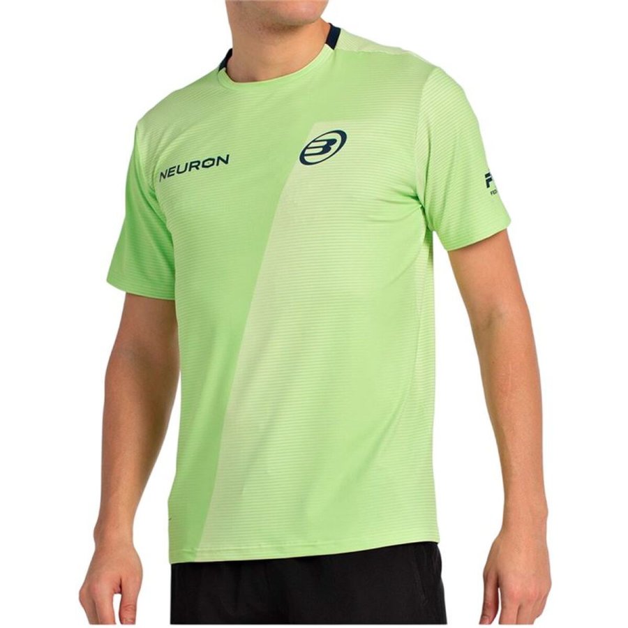 Kort�rmet T-shirt til M�nd Bullpadel Chingotto 25I 059 Limegr�n Padel #3