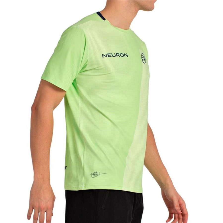 Kort�rmet T-shirt til M�nd Bullpadel Chingotto 25I 059 Limegr�n Padel #4