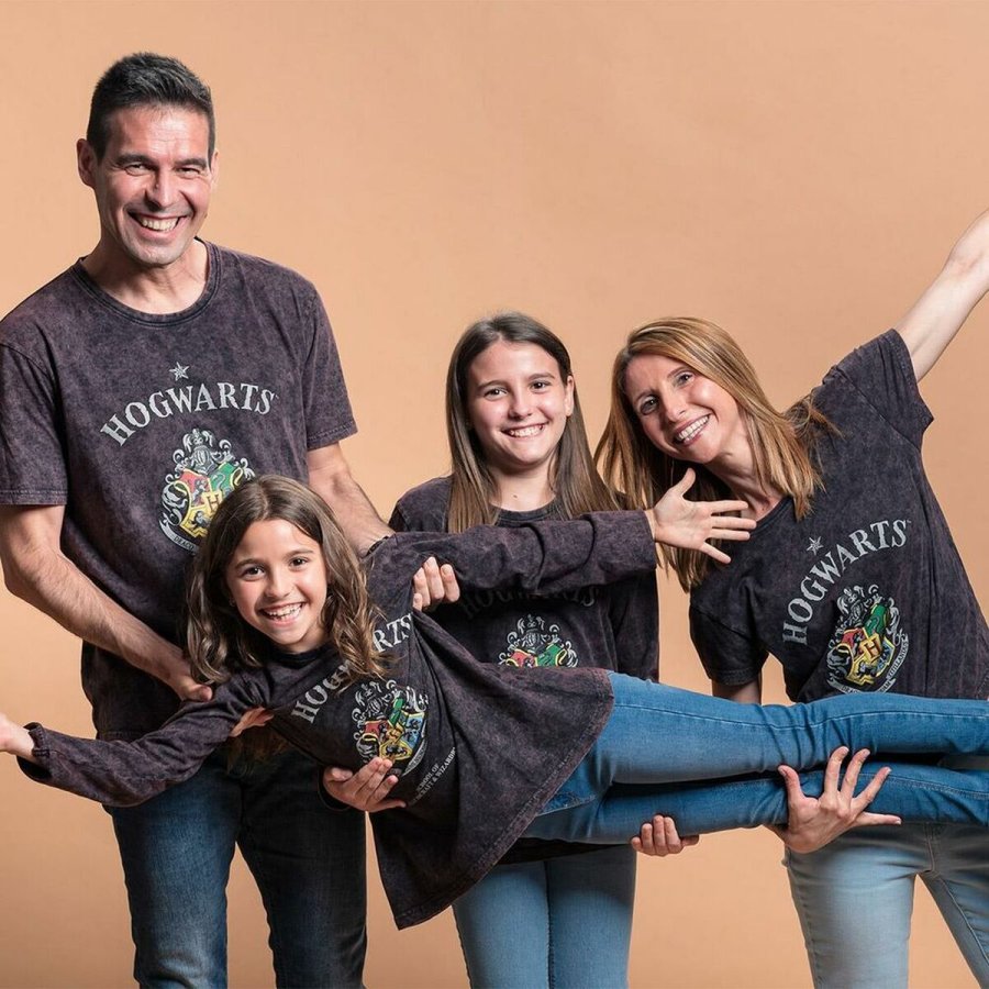 Langrmet T-shirt til Brn Harry Potter Gr Mrkegr #2