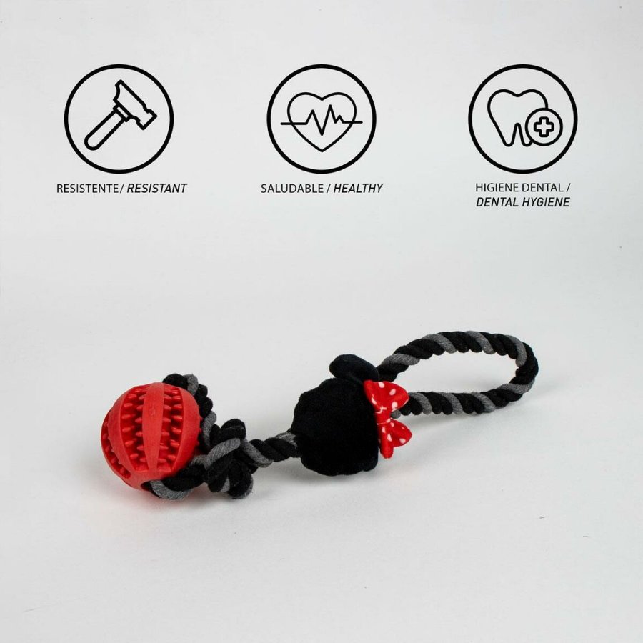 Legetj til hunde Minnie Mouse Rd 10 x 30 x 7 cm #4