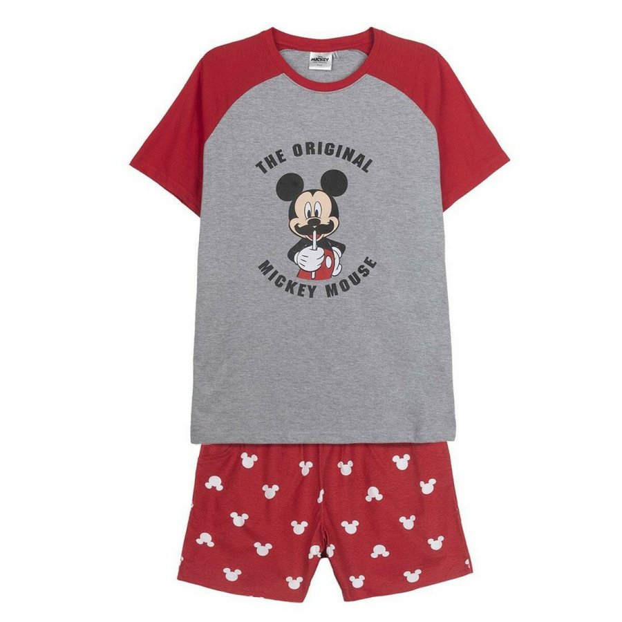 B�rnepyjamasser Mickey Mouse R�d (Voksne) M�nd Gr� #1