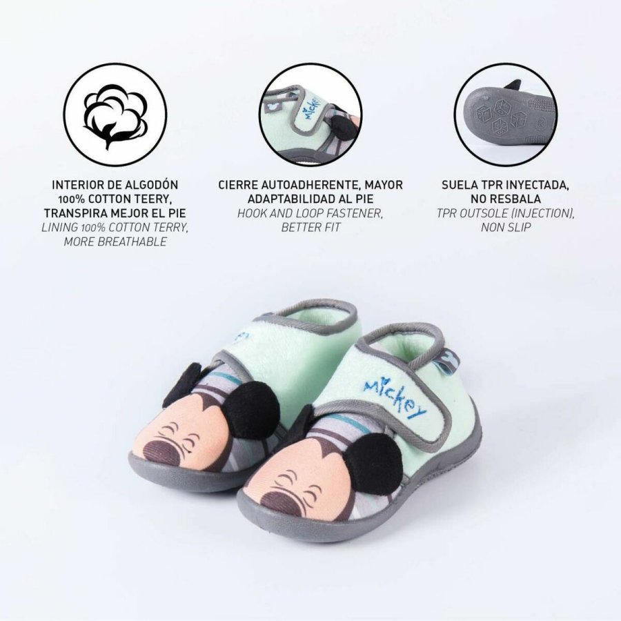 Hjemmesko Mickey Mouse Grn Lysegrn #4