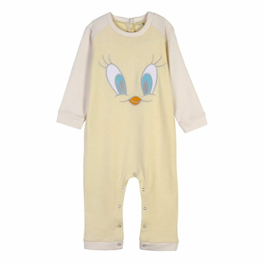 Langrmet sparkedragt til baby Looney Tunes Gr Gul #1