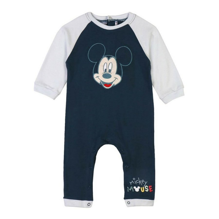 Langrmet sparkedragt til baby Mickey Mouse Bl #1