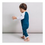 Langrmet sparkedragt til baby Mickey Mouse Bl #3