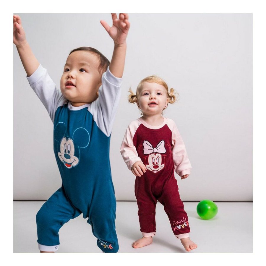 Langrmet sparkedragt til baby Minnie Mouse Rdbrun #3