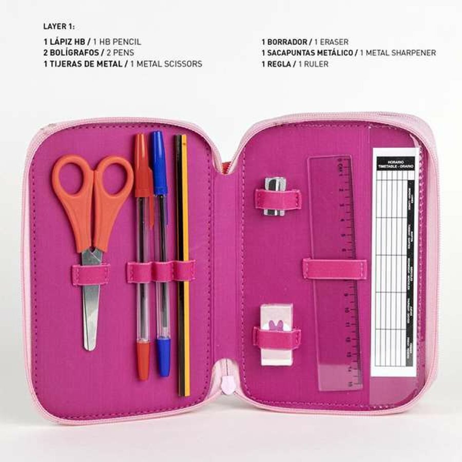 Tredobbelt Penalhus Minnie Mouse Multifarvet #4