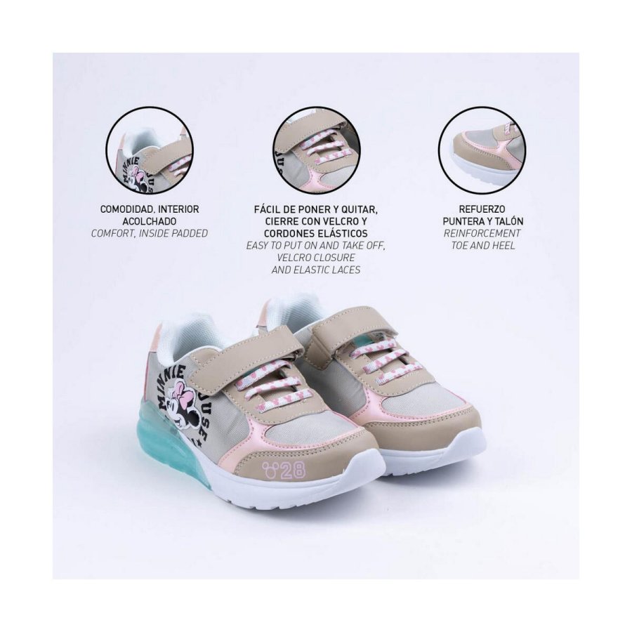 LED Trningssko Minnie Mouse Beige #1